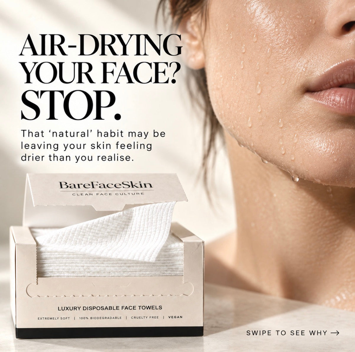 Why air drying your face could be destroying your skin barrier!