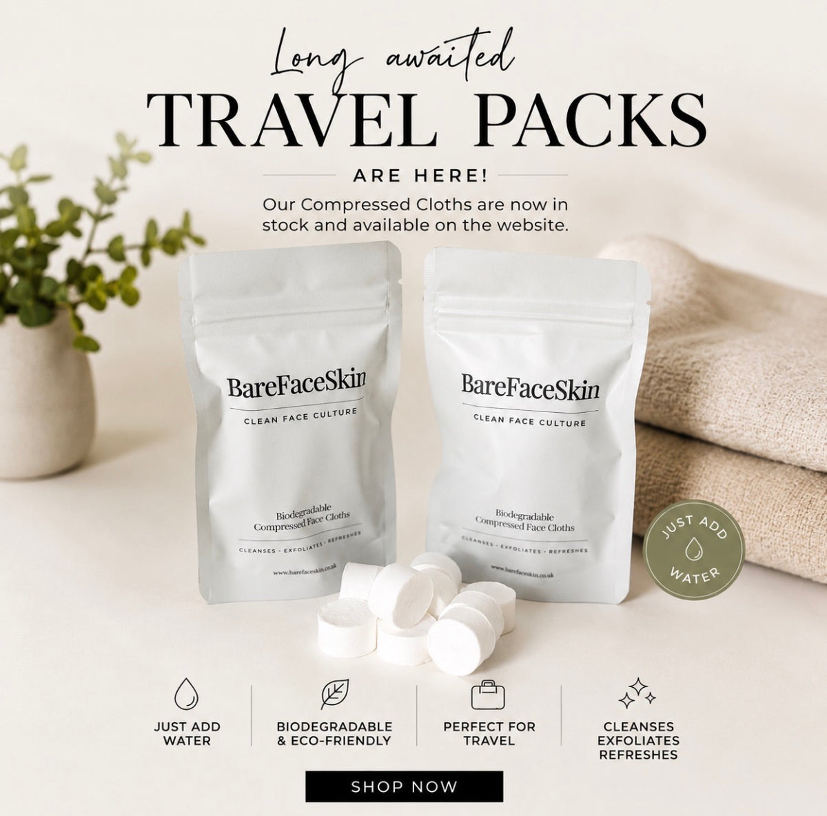 Travel Pack x 14 Cloths